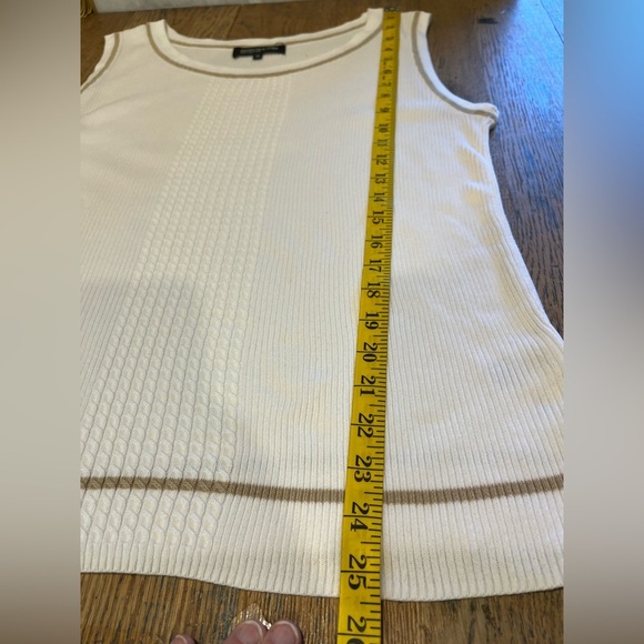 JONES NEW YORK – White Knit Tank Top (2X) - Picture 6 of 7
